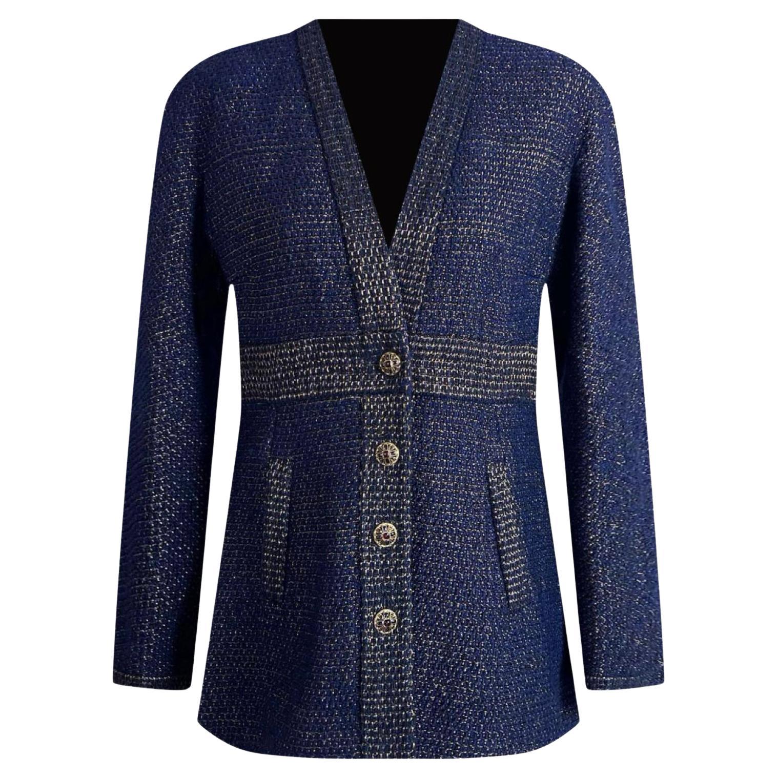 Chanel Nouveau Paris/Égypte CC Gripoix boutons veste en tweed 36 FR
