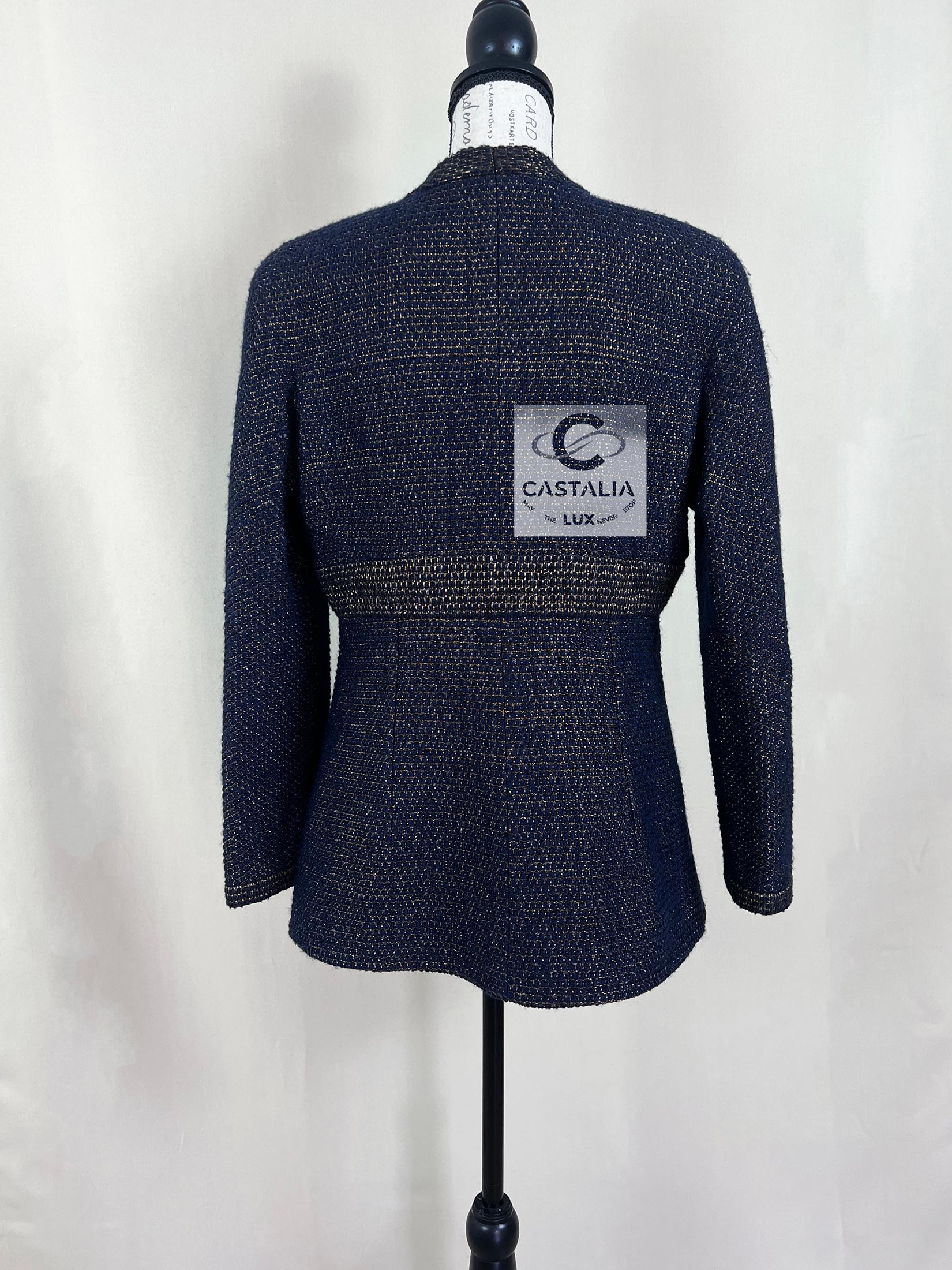 Chanel Neu Paris / EGYPT Gripoix Tweed-Jacke mit Knopfleisten und Tweed-Jacke 6