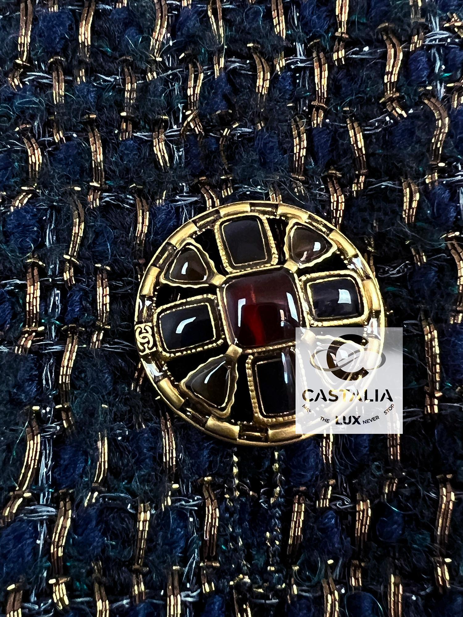 Chanel New Paris / EGYPT Gripoix Buttons Tweed Jacket 3