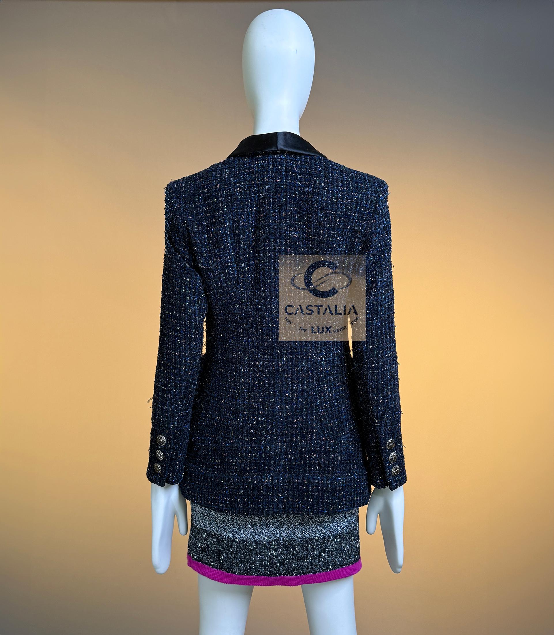 CHANEL New Paris / Ägypten Lesage Tweed Jacke 34 FR im Angebot 12