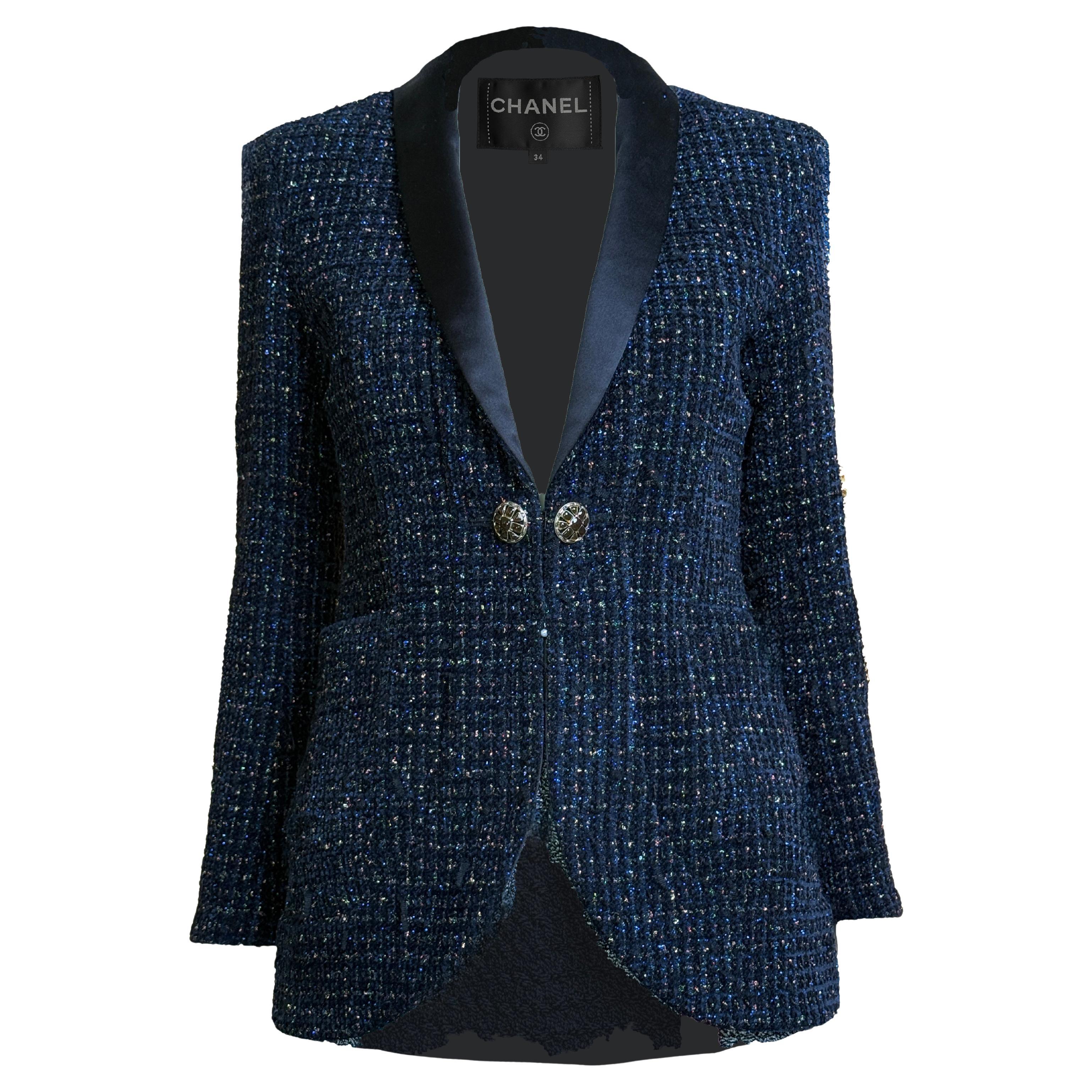 CHANEL New Paris / Ägypten Lesage Tweed Jacke 34 FR