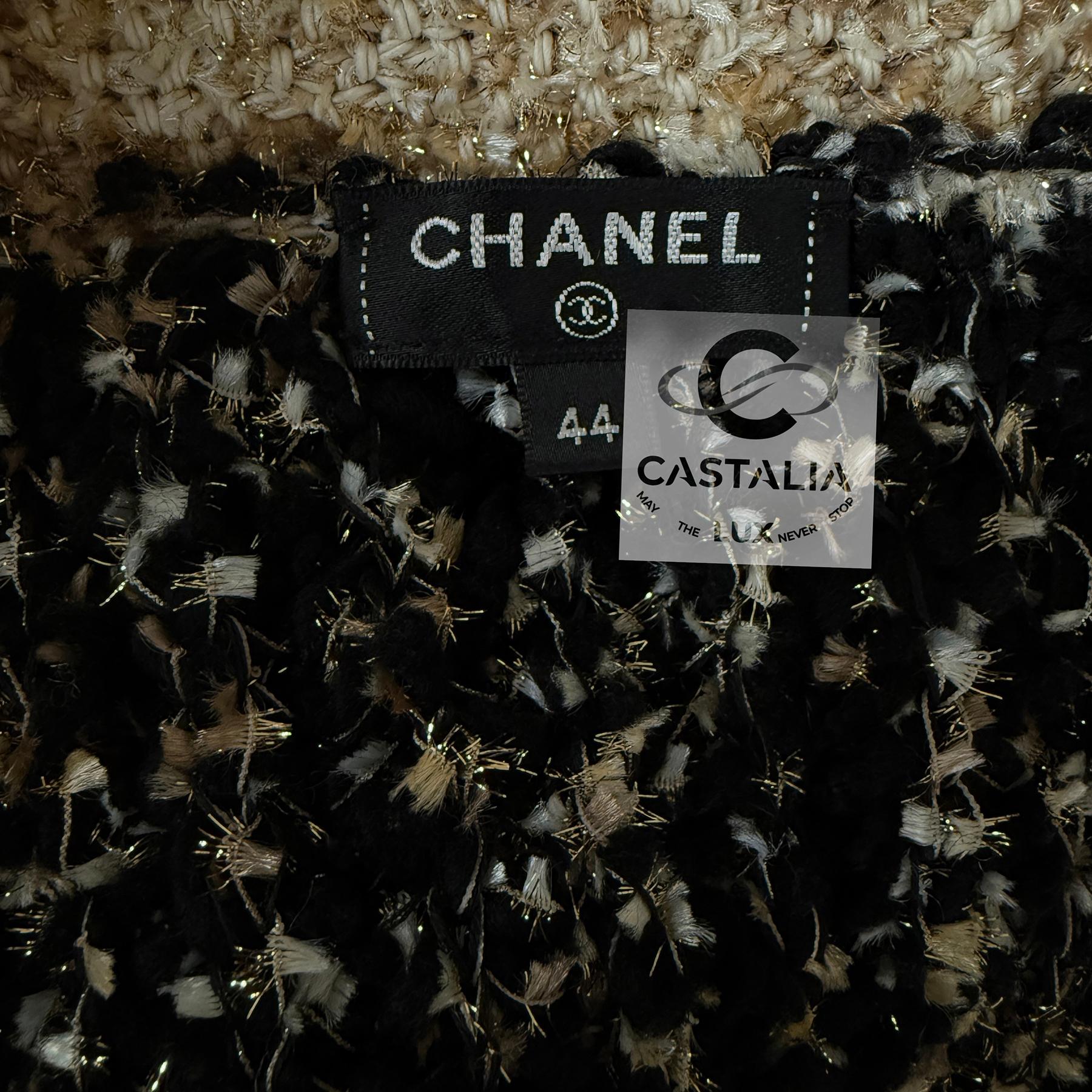 Chanel New Paris / Egypt Lesage Tweed Woven Jacket 44 FR For Sale 6