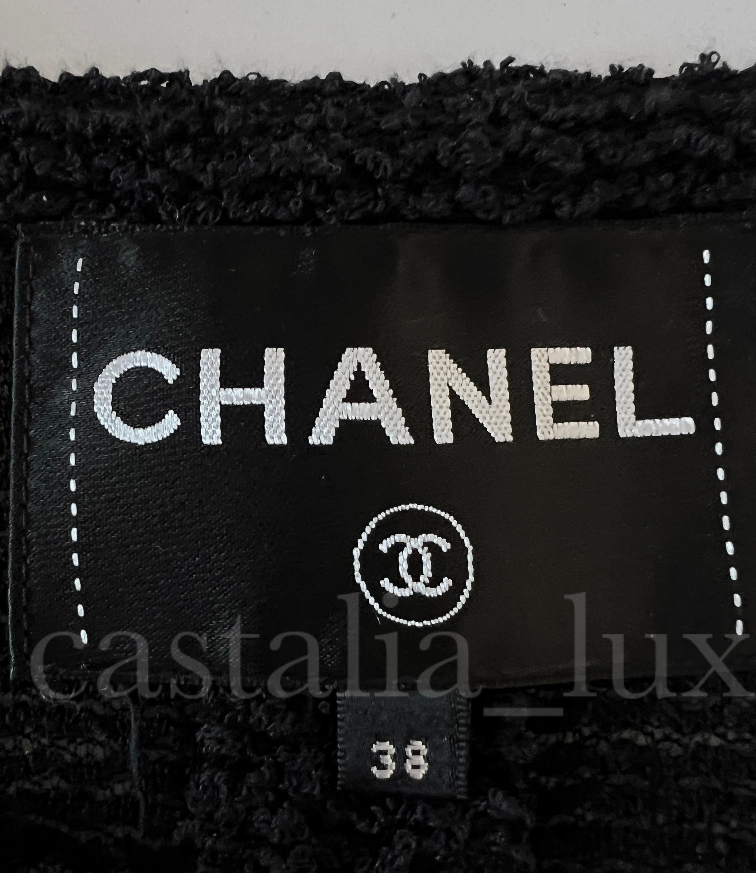 Chanel New Paris / Greece Black Tweed Jacket 7