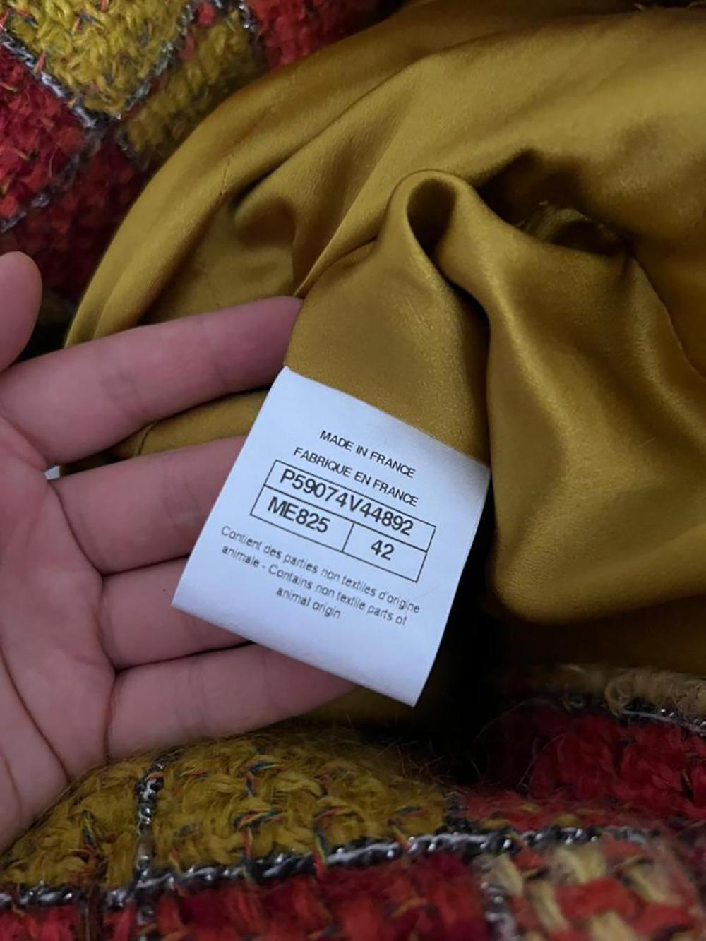 Chanel New Paris / Hamburg Catwalk Tweed Coat with Belt 7