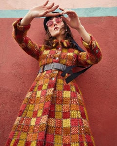 Chanel New Paris / Hamburg Catwalk Manteau en tweed avec ceinture