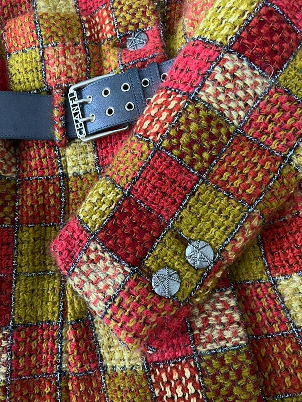 Chanel New Paris / Hamburg Catwalk Tweed Coat with Belt 1