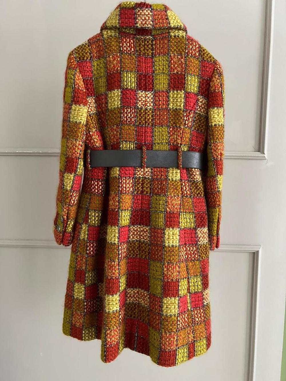 Chanel New Paris / Hamburg Catwalk Tweed Coat with Belt 4