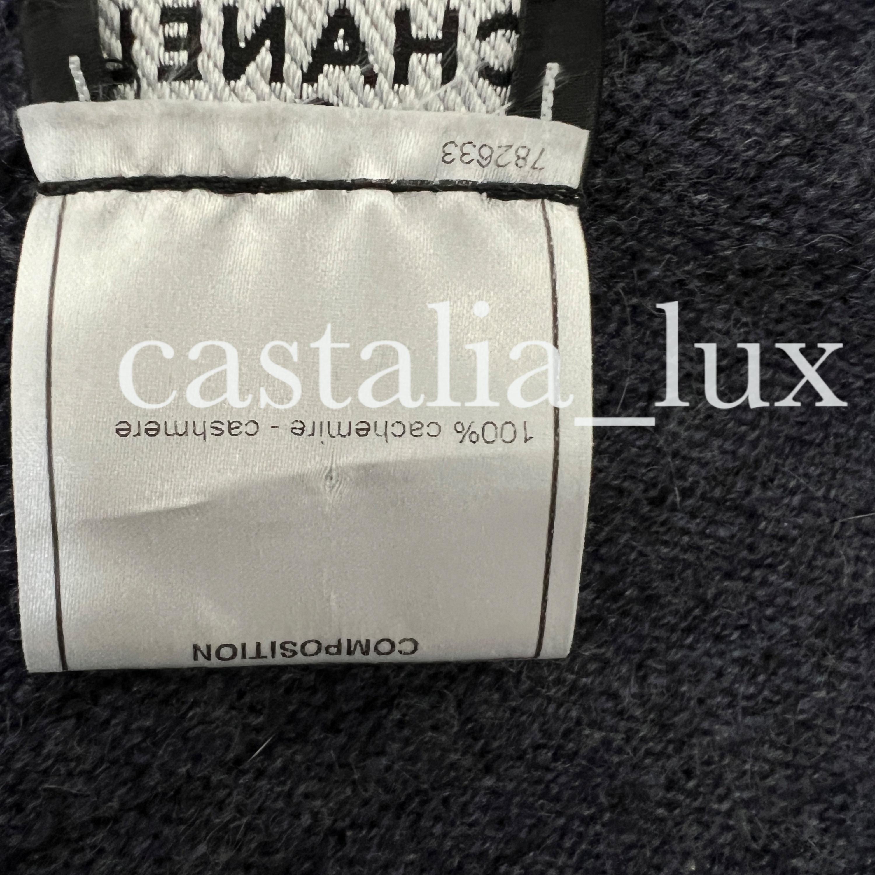 Chanel New Paris / London Cashmere Cardi Coat For Sale 7