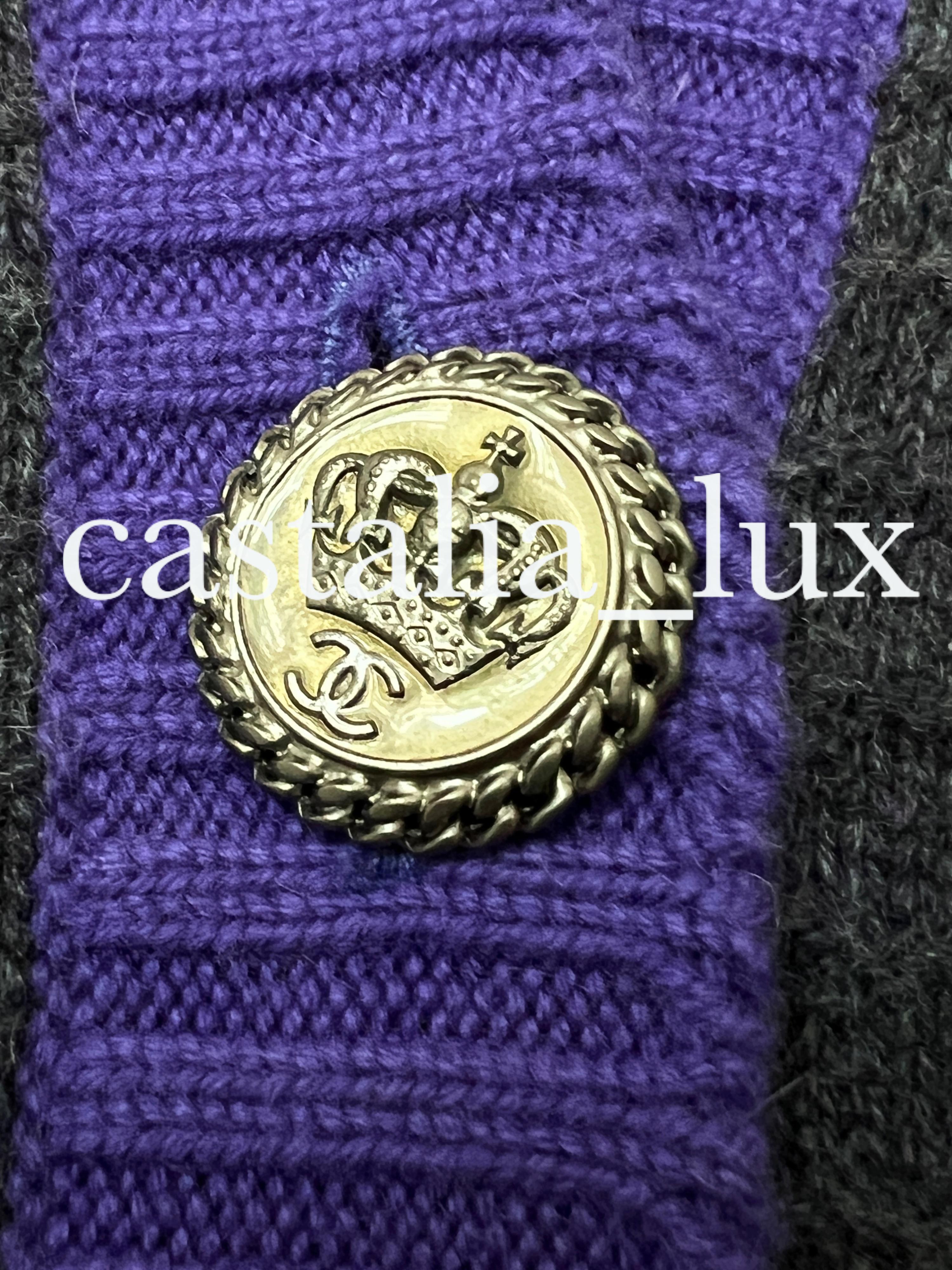 Chanel New Paris / London Cashmere Cardi Coat For Sale 4