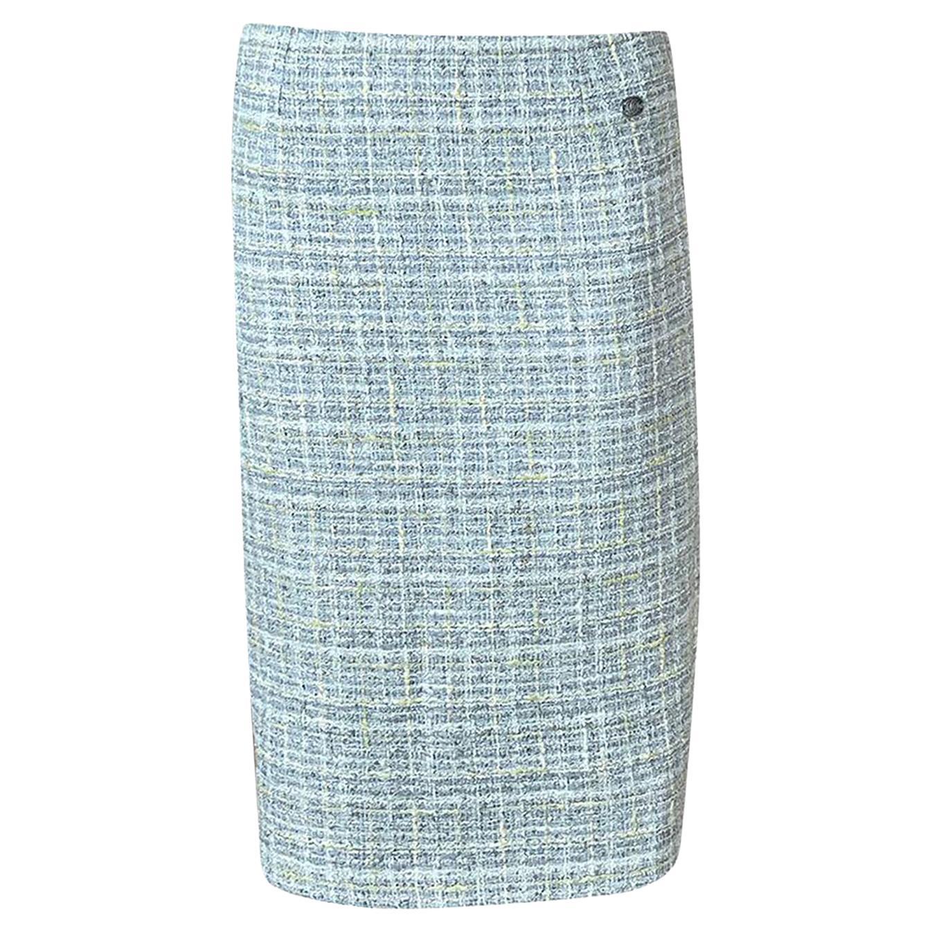 Chanel New Paris / London Lesage Tweed Skirt For Sale