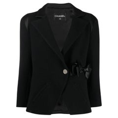 Chanel New Paris / London Runway Black Tweed Jacket