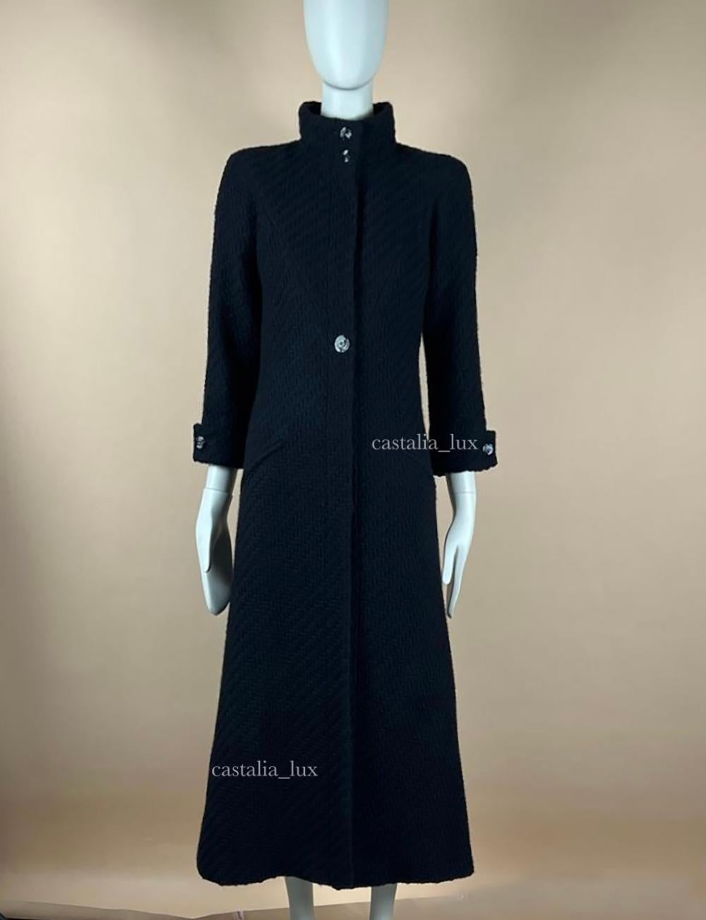 Women's or Men's Chanel New Paris / London Runway Maxi Tweed Coat
