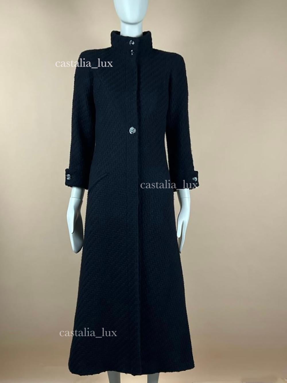 Chanel New Paris / London Runway Maxi Tweed Coat 3