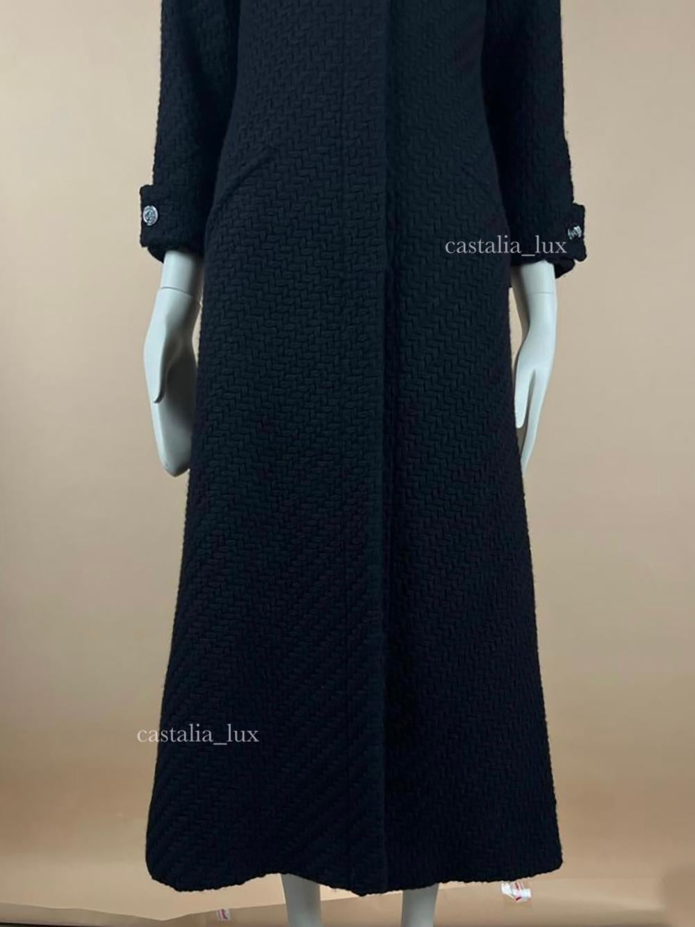 Chanel New Paris / London Runway Maxi Tweed Coat 5