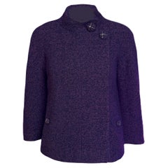 CHANEL New Paris / MONACO Amethyst Tweed Jacket 34 FR