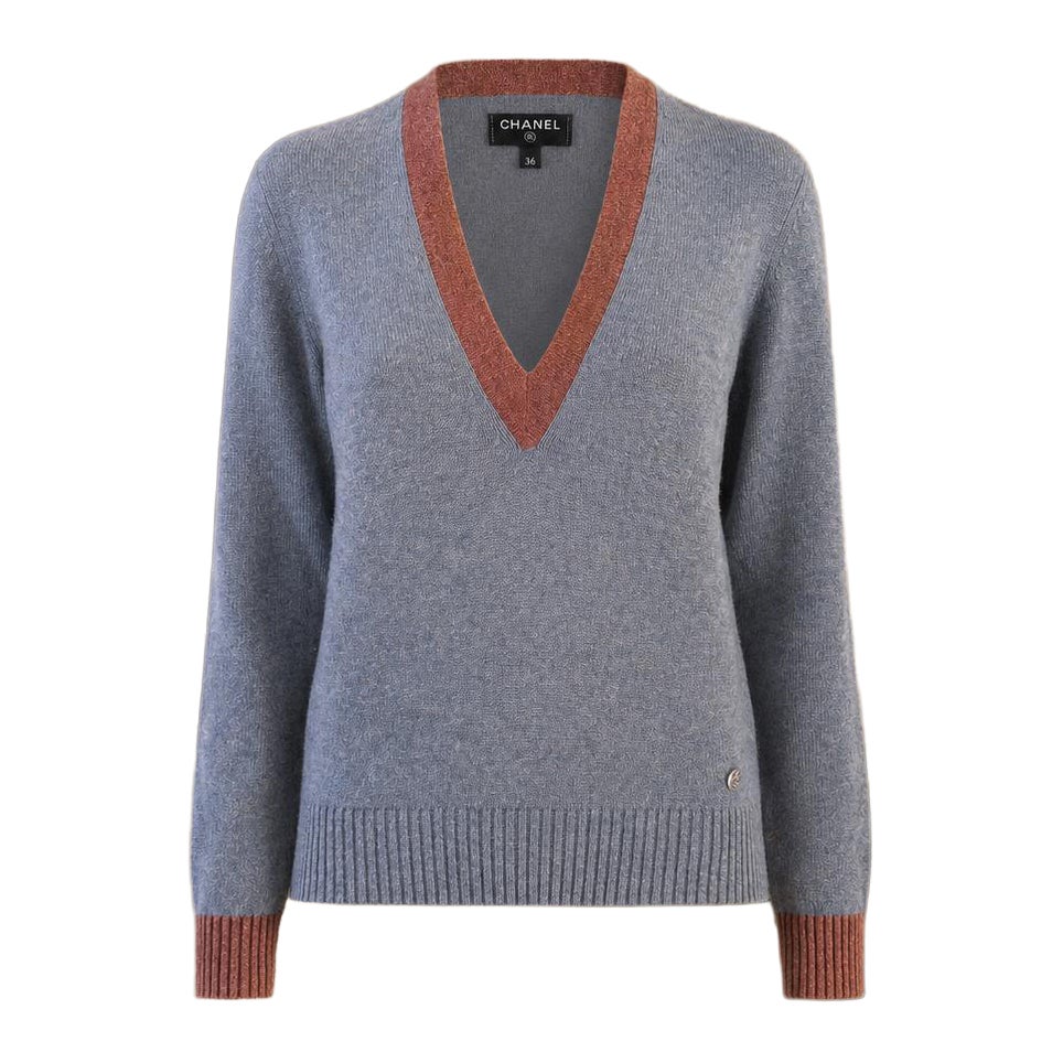 CHANEL New Paris / Rome Gris Runway Grey Jumper 36 FR