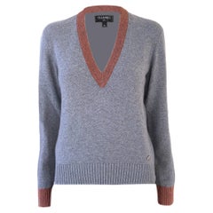 CHANEL New Paris / Rome Gris Runway Grey Jumper 36 FR