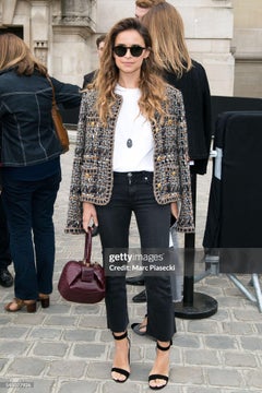 CHANEL New Paris / ROME Legend Beige Tweed Jacket 36 FR