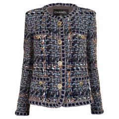 CHANEL New Paris / ROME Legend Beige Tweed Jacke 36 FR