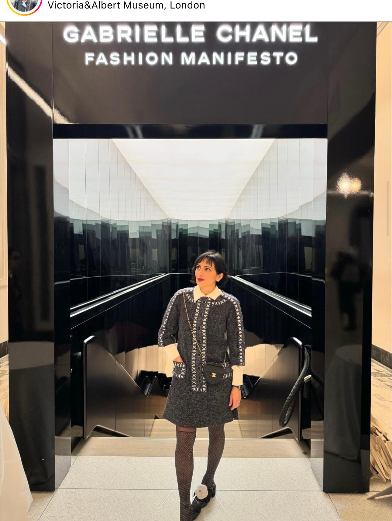 Women's or Men's Chanel New Paris / Rome Tweed Dress