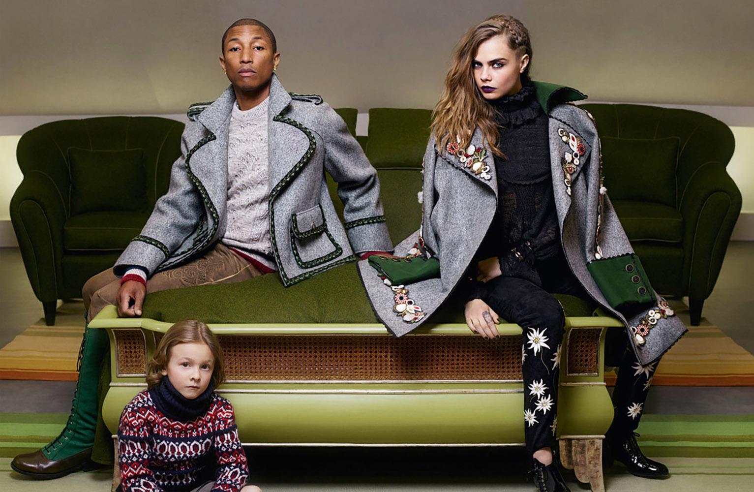 Chanel Nuevo París / Salzburgo Campaña publicitaria Pantalones de ante 36 FR Negro