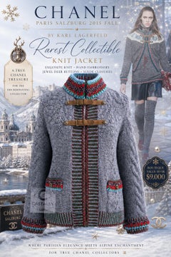 CHANEL New Paris / SALZBURG Tyrolean Knit Jacket 42 FR