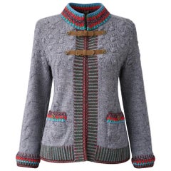 CHANEL New Paris / SALZBURG Veste en maille tyrolienne 42 FR