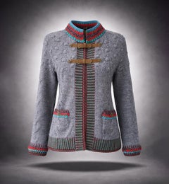 CHANEL New Paris / SALZBURG Veste en maille tyrolienne 42 FR