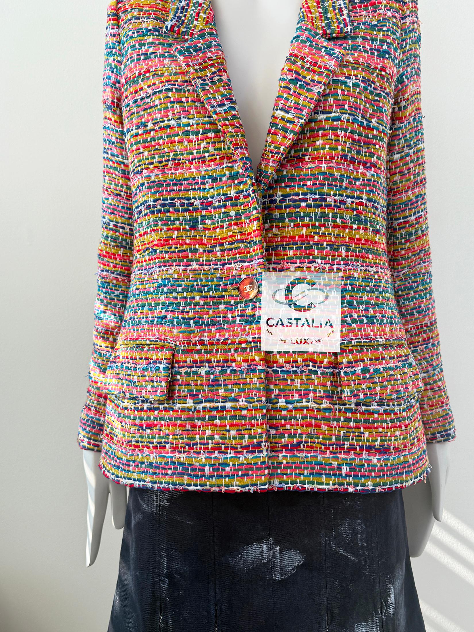 Chanel Neue Paris / Seoul Lesage Tweed-Jacke 36 FR im Angebot 6