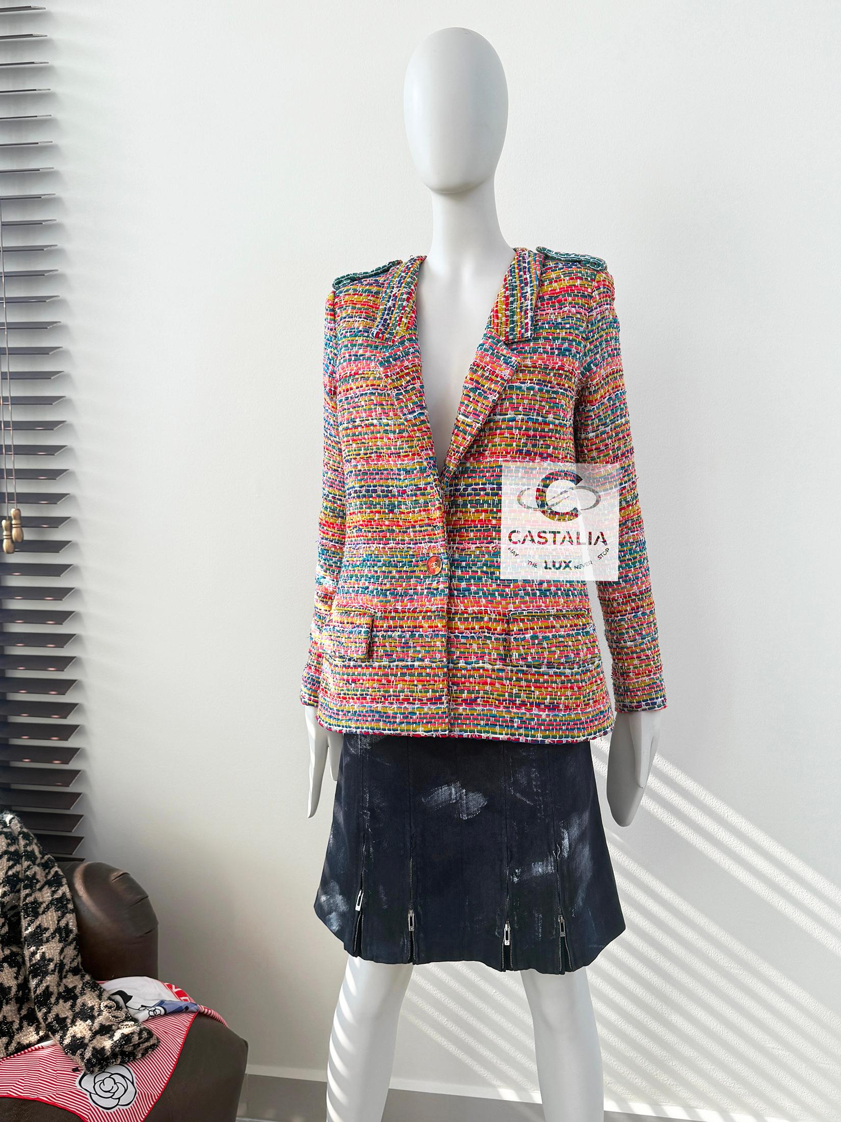 Chanel Neue Paris / Seoul Lesage Tweed-Jacke 36 FR im Angebot 8