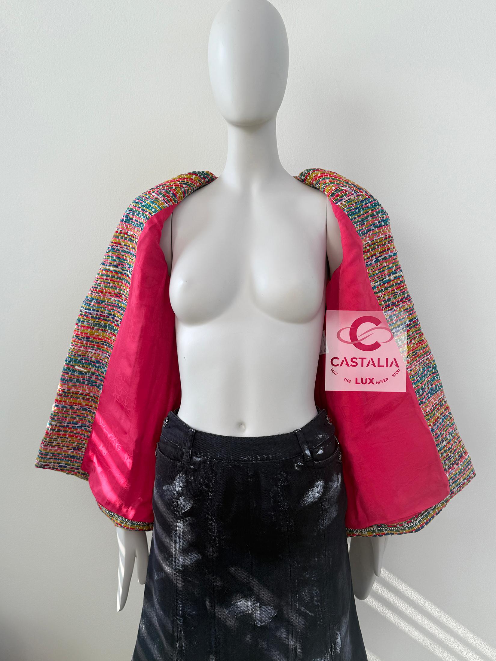 Chanel Neue Paris / Seoul Lesage Tweed-Jacke 36 FR im Angebot 14