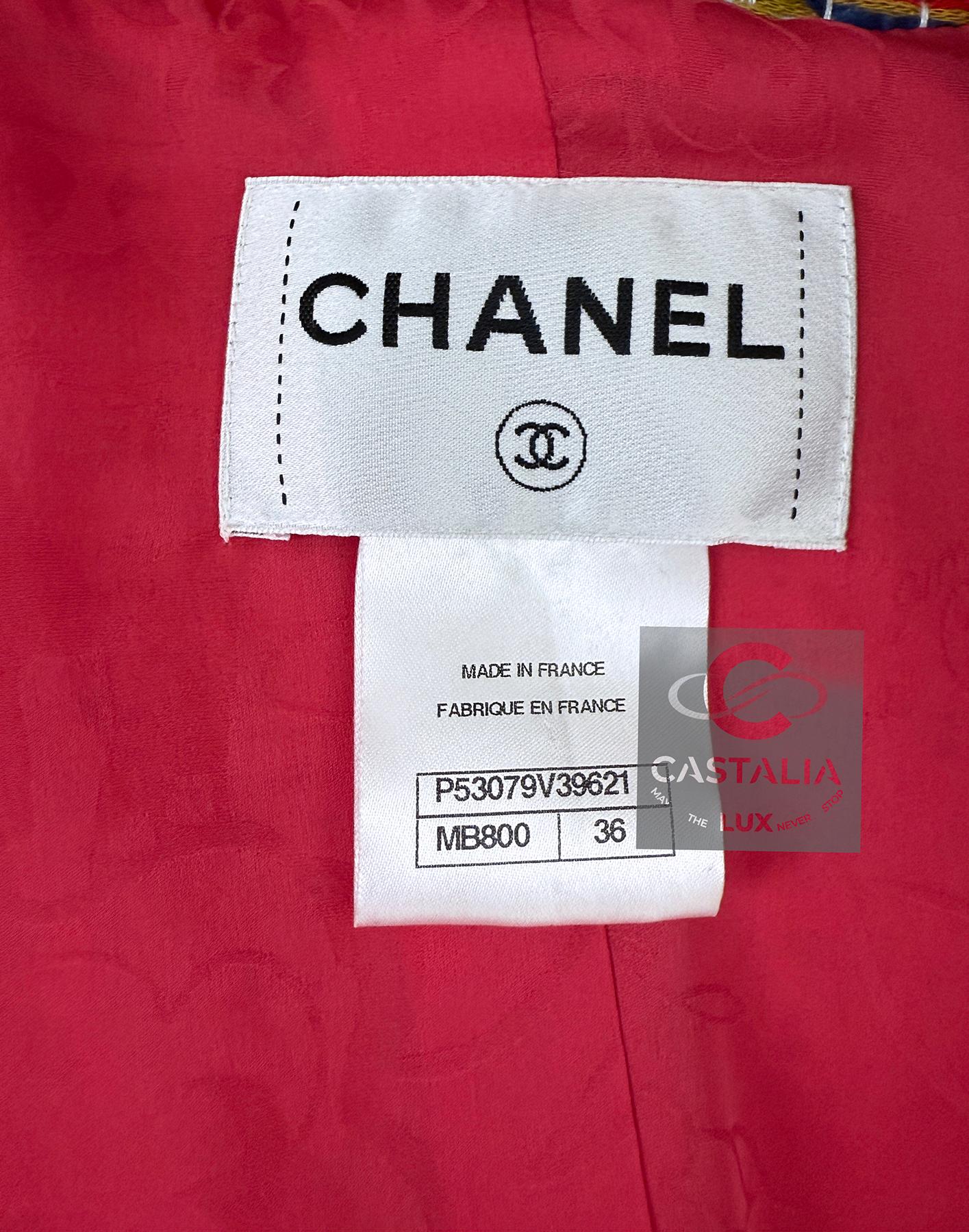Chanel Neue Paris / Seoul Lesage Tweed-Jacke 36 FR im Angebot 15
