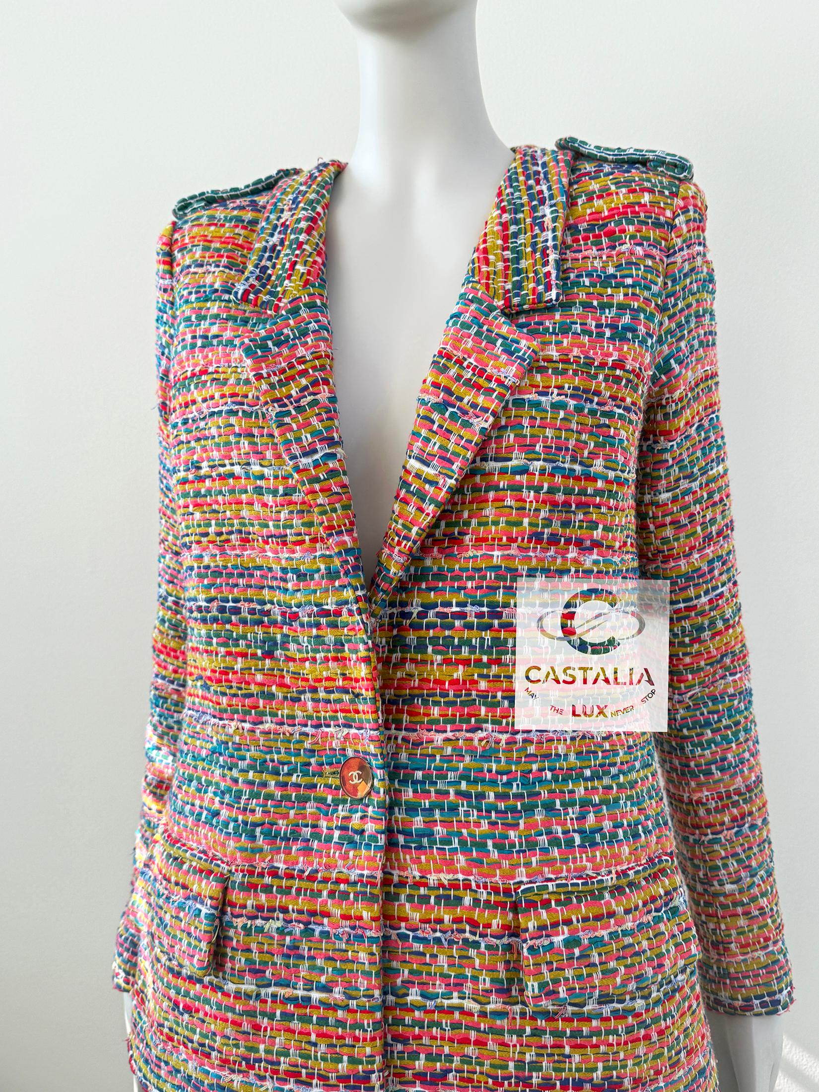 Chanel Neue Paris / Seoul Lesage Tweed-Jacke 36 FR im Angebot 1