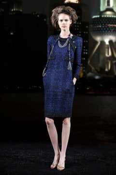 Chanel New Paris / Shanghai Lesage Tweed Skirt 46 FR