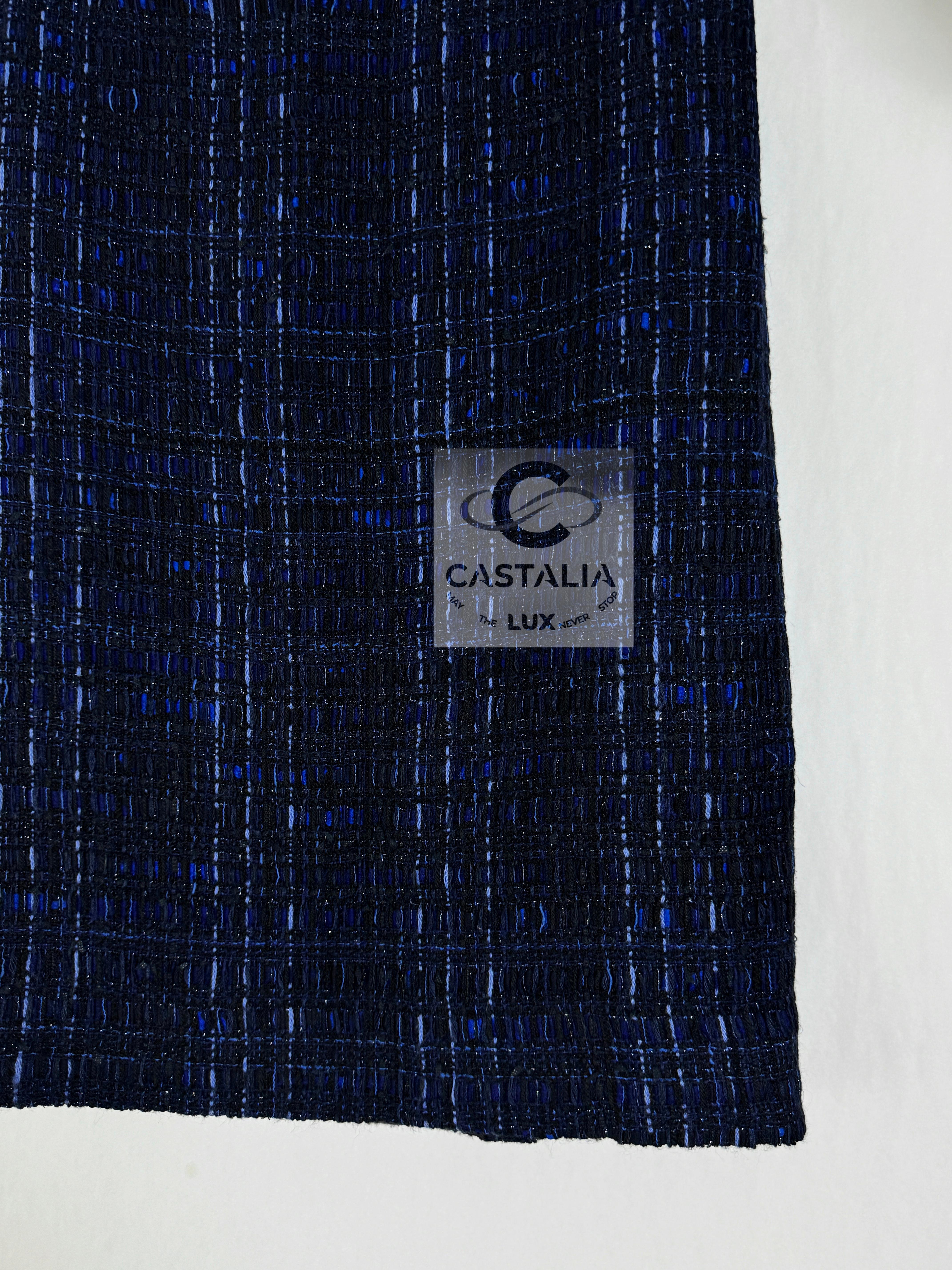 Chanel New Paris / Shanghai Lesage Tweed Skirt 46 FR For Sale 1