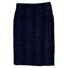 CHANEL New Paris / Shanghai Lesage Tweed Skirt 46 FR