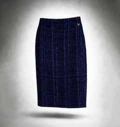 CHANEL New Paris / Shanghai Lesage Tweed Skirt 46 FR