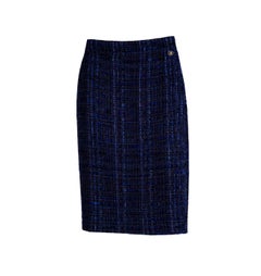 CHANEL Nueva París / Shanghai Falda Lesage de tweed 46 FR