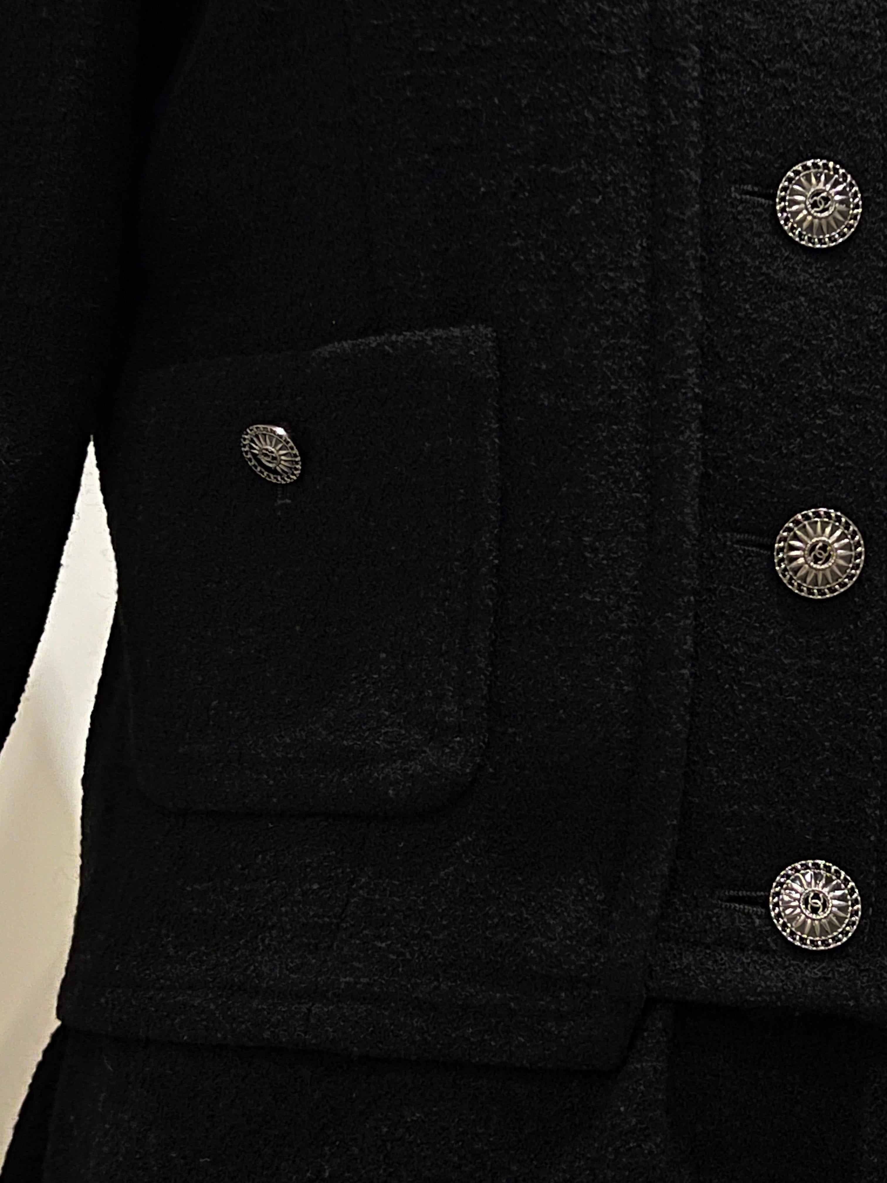 Chanel New Paris / Singapore Black Tweed Jacket and Dress Set 6