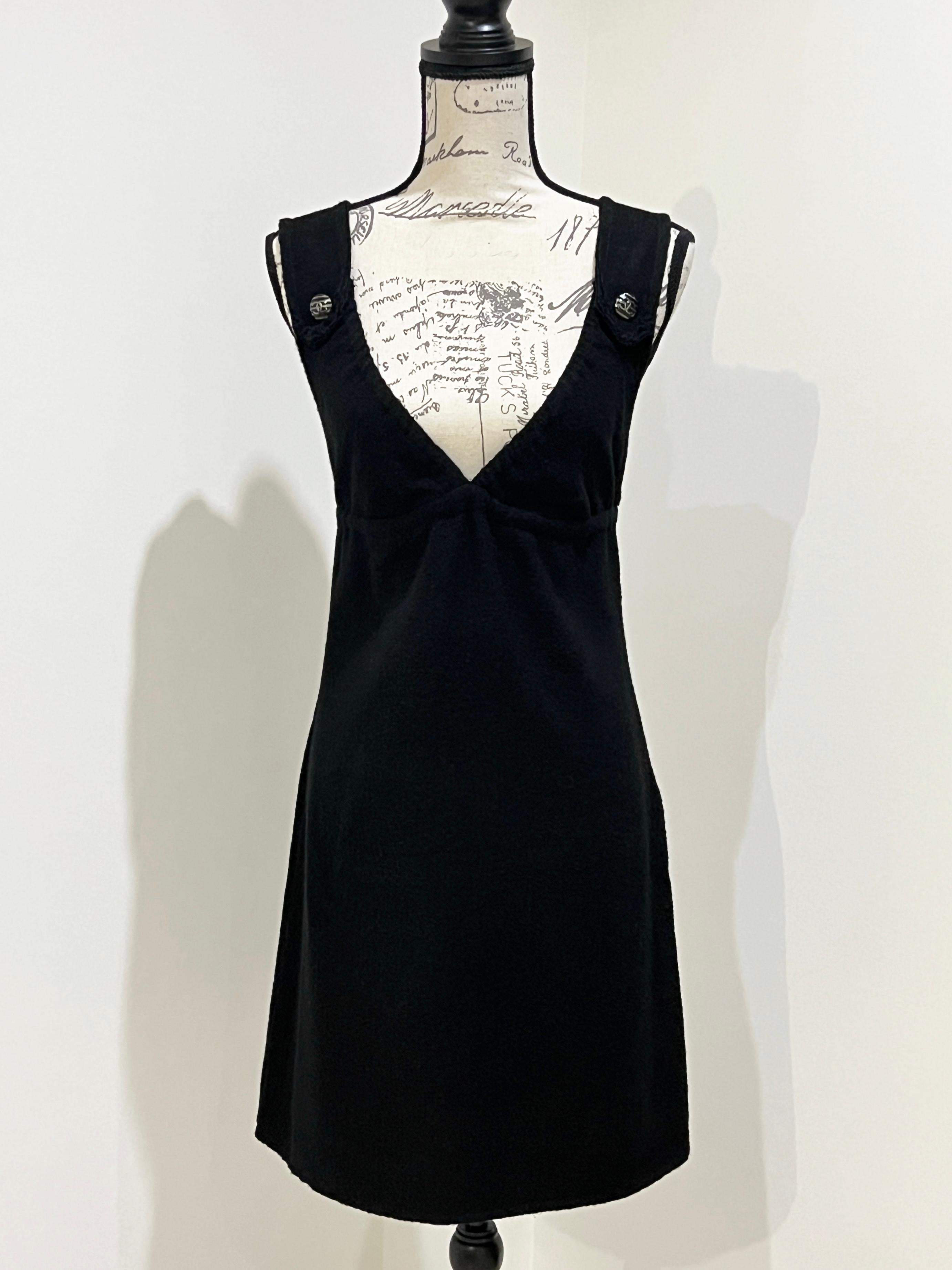 Chanel New Paris / Singapore Black Tweed Jacket and Dress Set 8