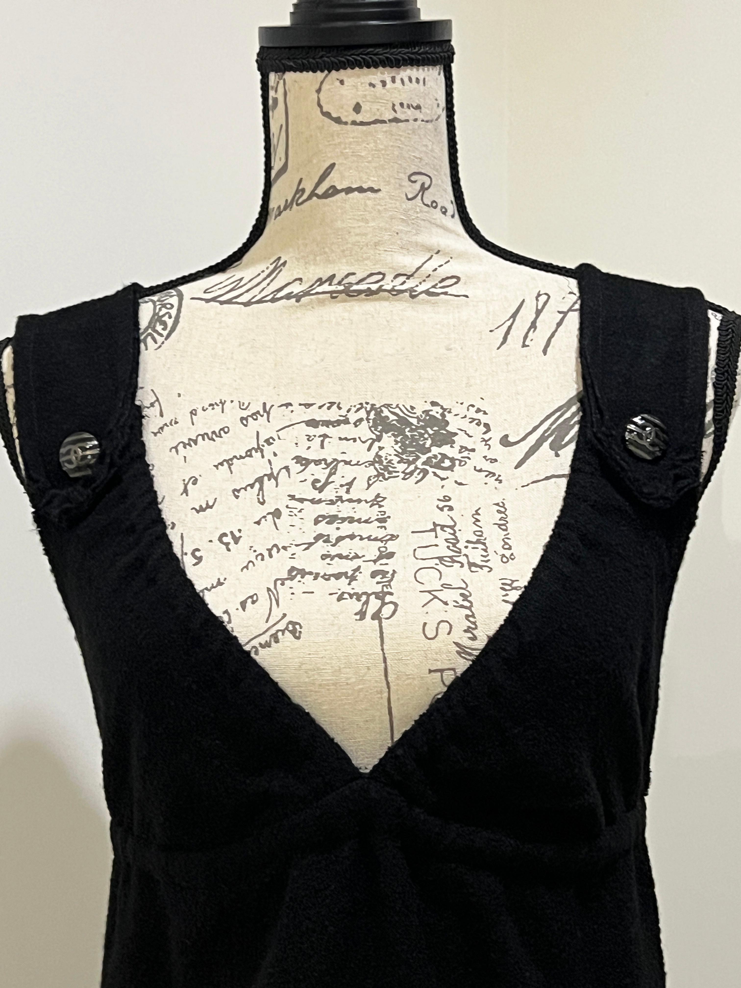 Chanel New Paris / Singapore Black Tweed Jacket and Dress Set 9