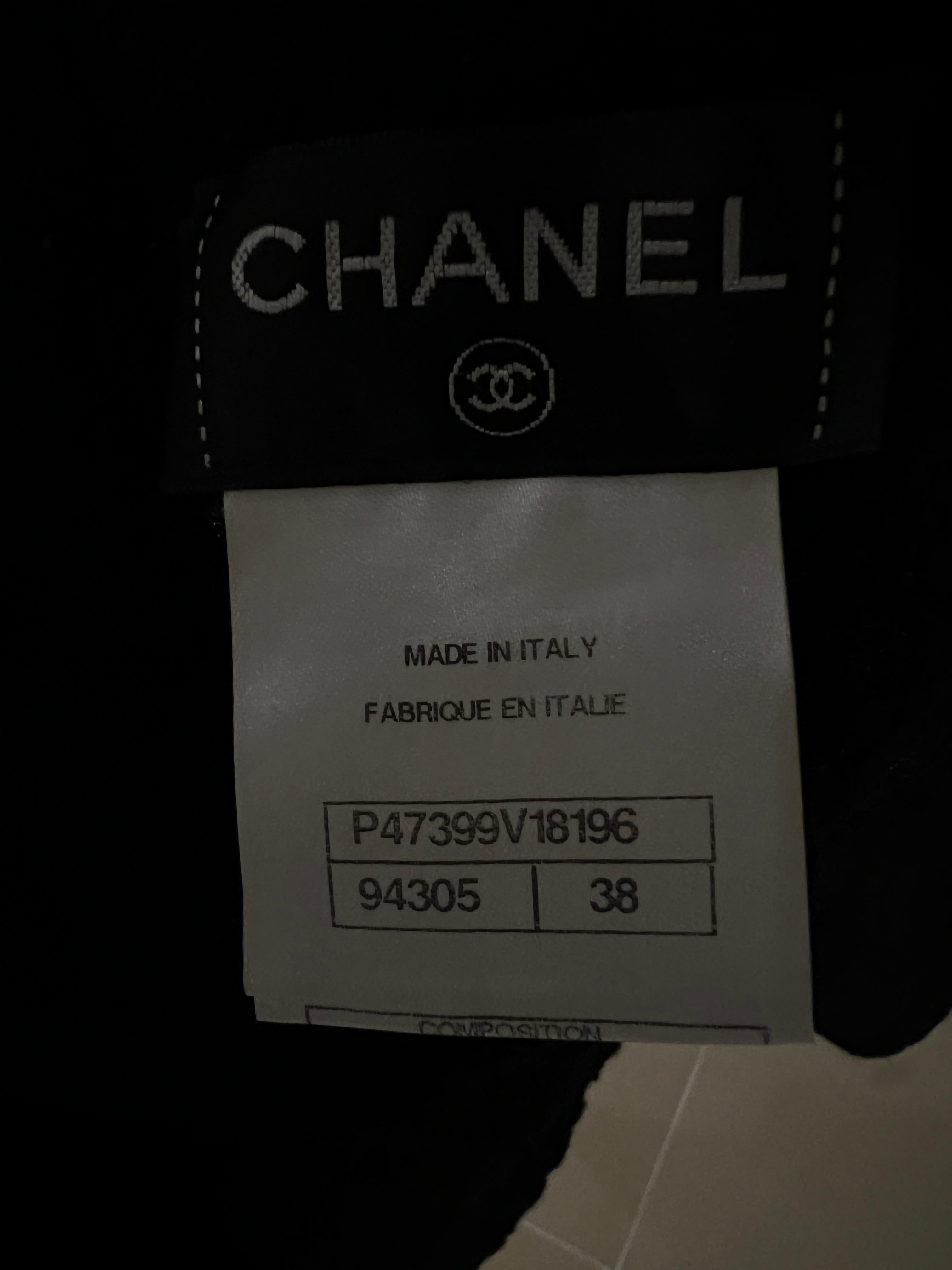 Chanel New Paris / Singapore Black Tweed Jacket and Dress Set 16