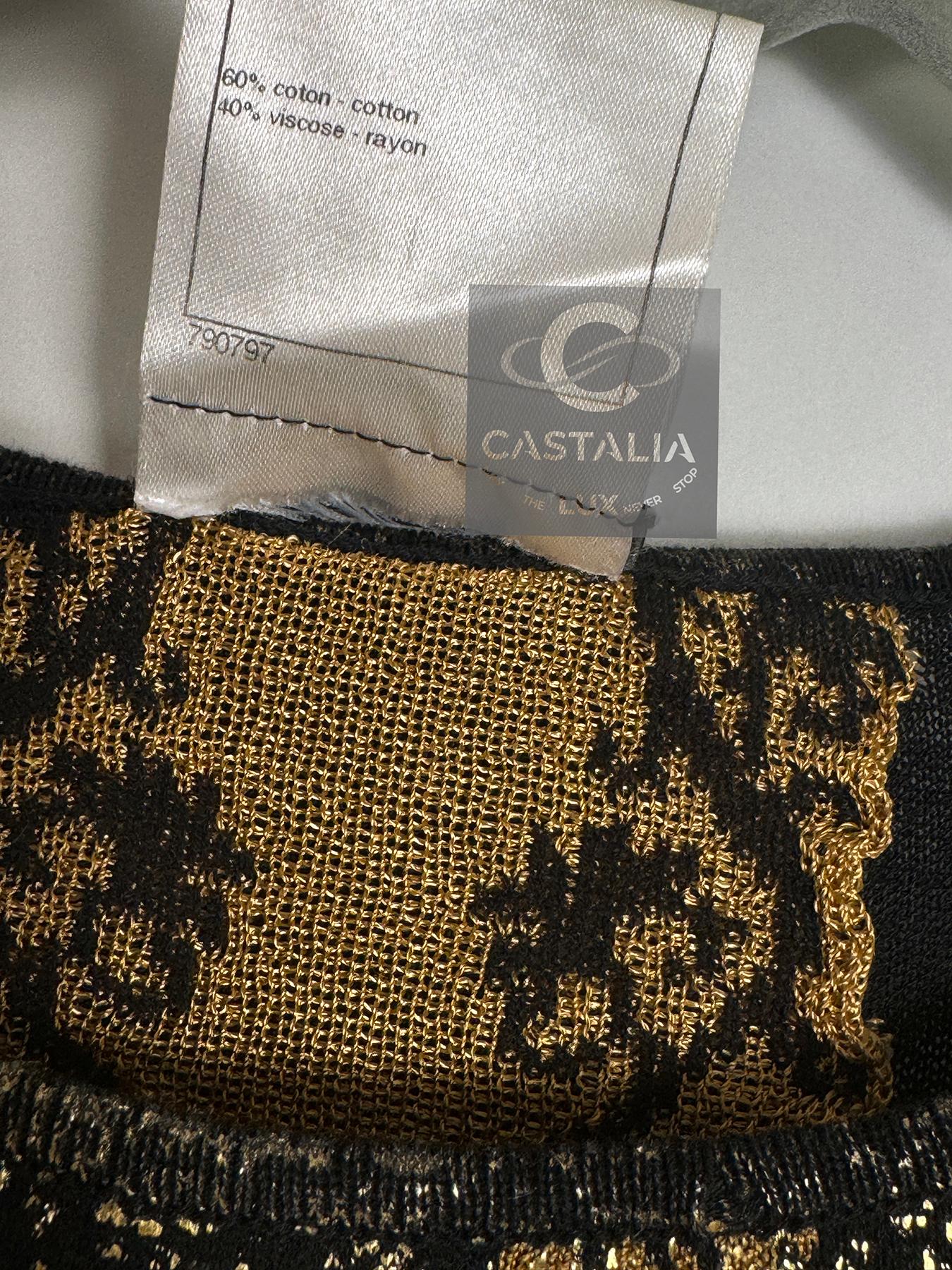 Chanel New Paris / Venice Runway Shimmer Dress 40 FR 6