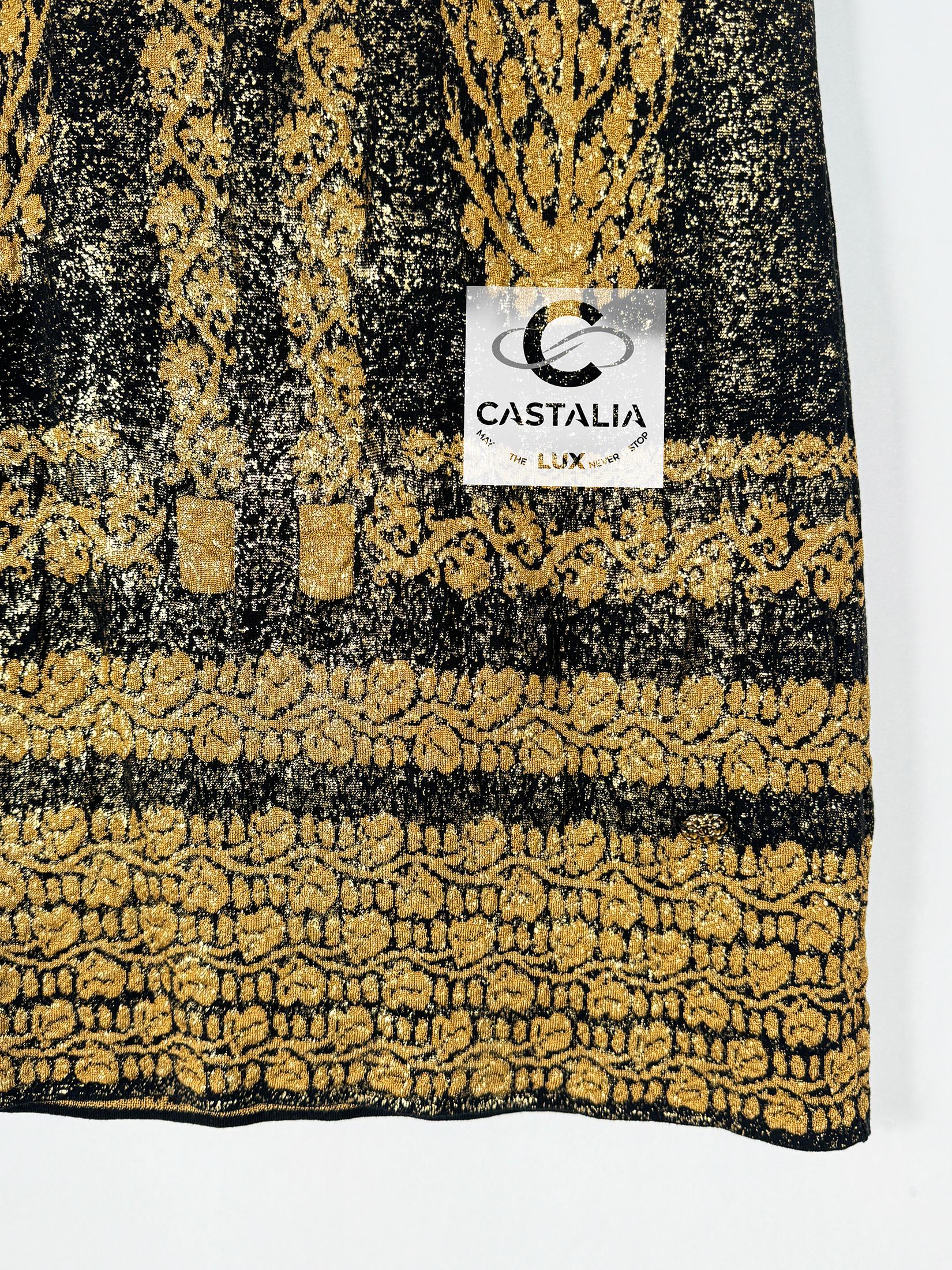 Chanel New Paris / Venice Runway Shimmer Dress 40 FR 1