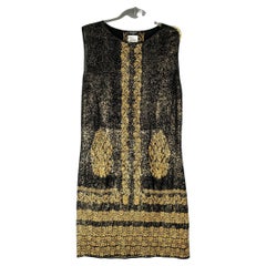 Chanel New Paris / Venice Runway Shimmer Dress 40 FR