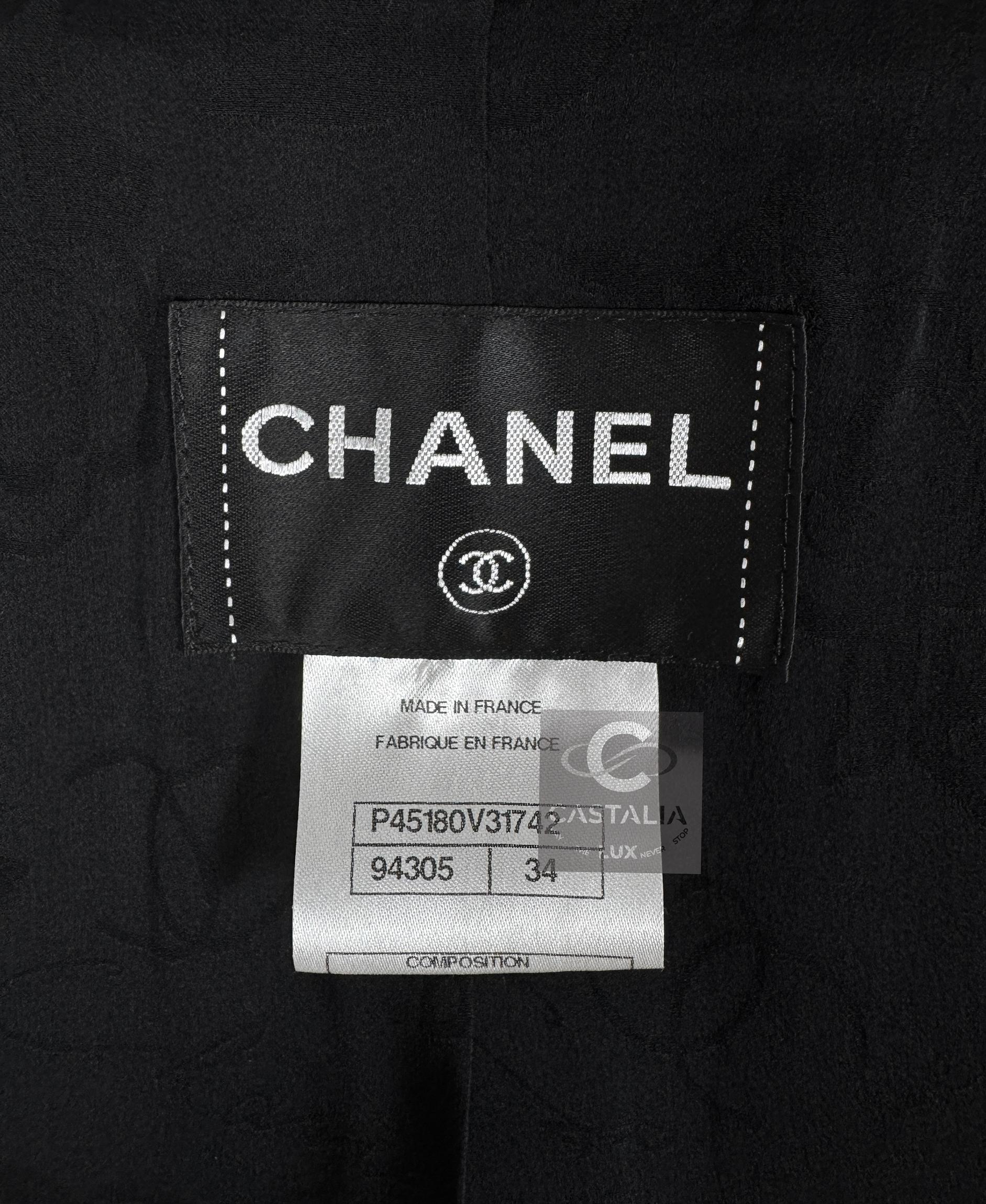 Chanel New Paris / Versailles Black Tweed Jacket 9