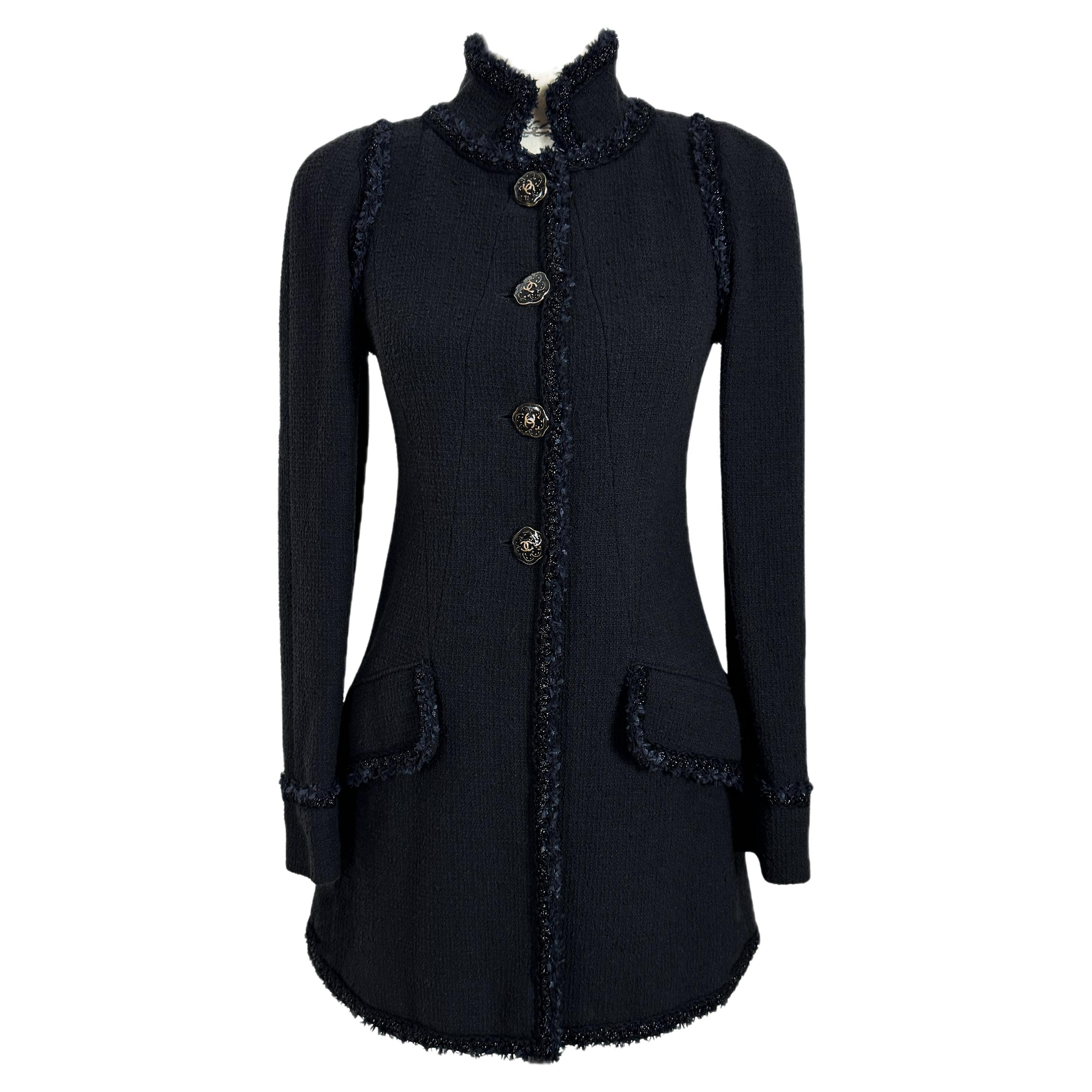 Chanel New Paris / Versailles Black Tweed Jacket