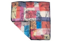 Chanel New Pastel Camellia CC Scarf