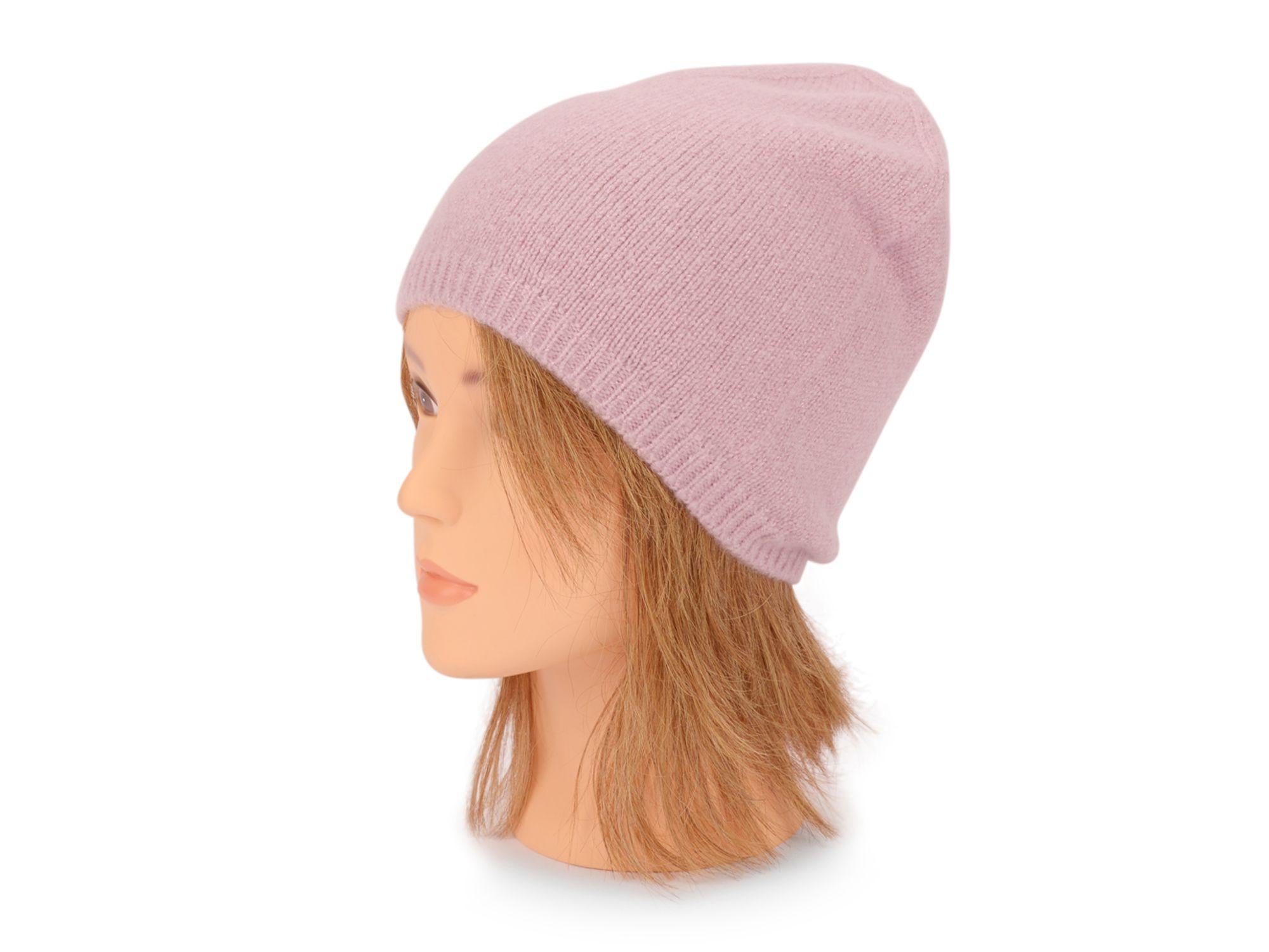 Chanel New Pink Cashmere Knit Hat Gloves Scarf Set für Damen oder Herren im Angebot