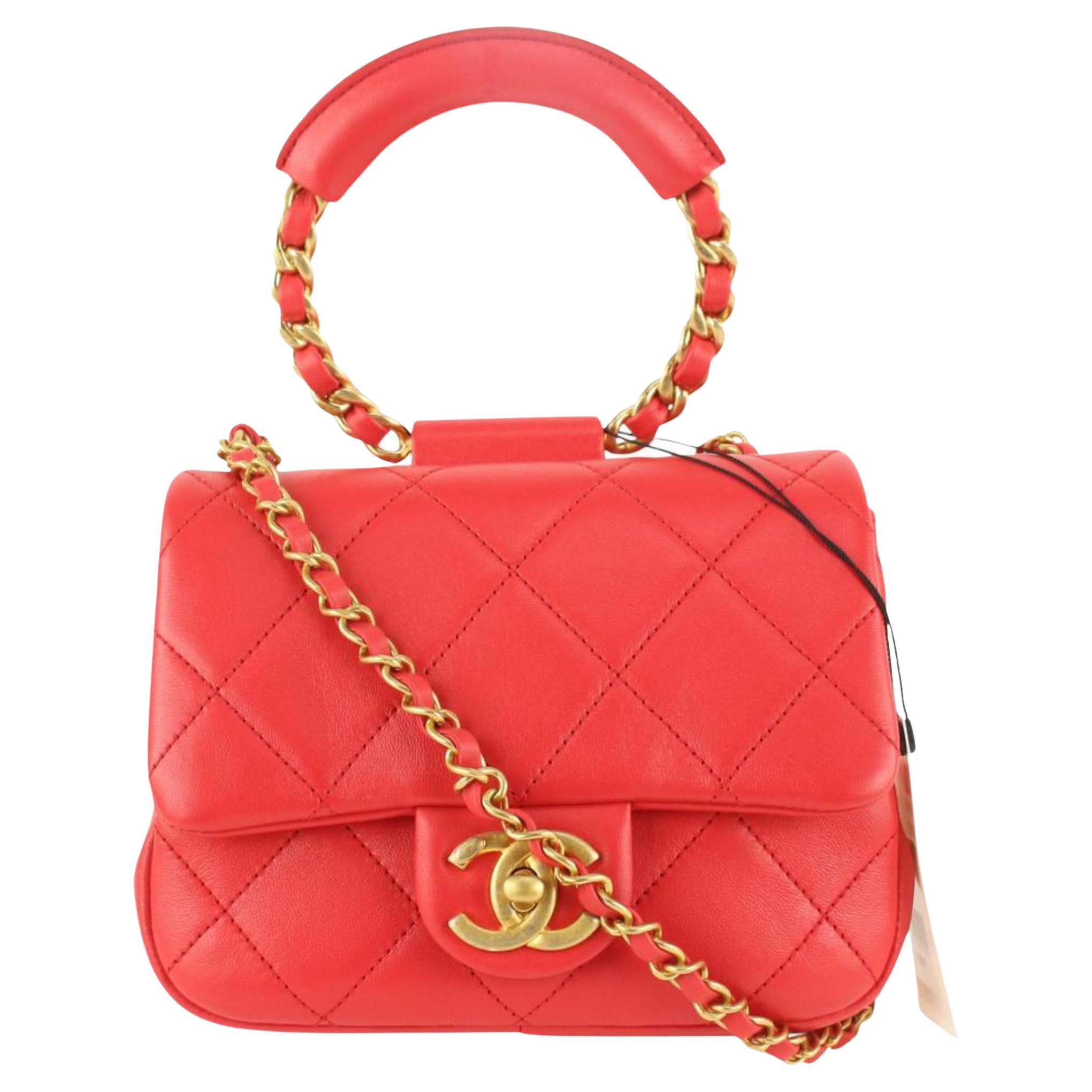 Louis Vuitton Limited Edition Red Quilted Leather New Wave Heart Crossbody Bag 816lv